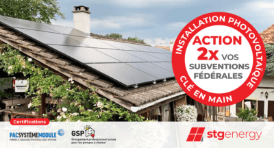 STG Energy double subvention photovoltaique